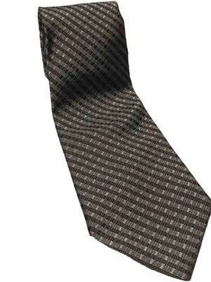Corbata de cuello Tommy Hilfiger para hombre hecha en EE. UU. 100 % seda importada gris azul Foto 1 de 4