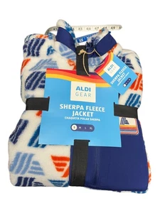 ALDI Gear Full ZIP Sherpa Fleece Jacket Size SMALL - Picture 1 of 2