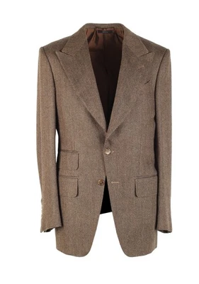 Abrigo Deportivo TOM FORD Atticus Marrón Sólido Talla 46/36R EE. UU. en Chaqueta de Lana Bla... Foto 1 de 4