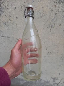 Bouteille ORANGINA 90cl Verre Bistrot Ancienne Soda Jus Fruit Collection - Imagen 1 de 12