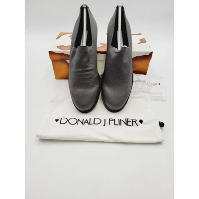 Zapatos de salón Donald J Pliner para mujer 8,5 M tela gris bloque punta cuadrada informales Ita Foto 1 de 4