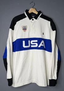 Taglia XL Uomo - Polo Ralph Lauren USA #3 Rugby LXVII Polo Rugby Shirt - Foto 1 di 6