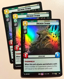 Star Wars Unlimited LOF 588 Drengir Spawn Foil x3 set gioco - Foto 1 di 1