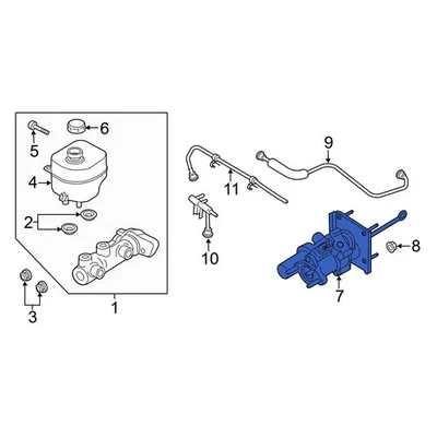 For Ford F-450 Super Duty 2021-2023 Ford PC3Z2005B Power Brake Booster Foto 1 de 4