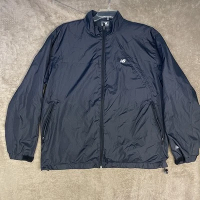 New Balance Jacket Men's Size Large Black- WATER RESISTANT Polyester-RN 130893 - Image 1 of 4