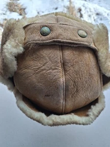 Vintage Sherred Sherling Sheepskin Trapper Hat - Picture 1 of 4