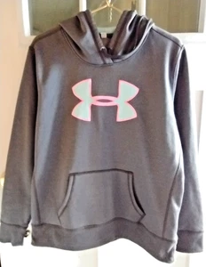Under Armour Hoodie Women's Gray Storm Logo Pullover Sweatshirt L? - Bild 1 von 7