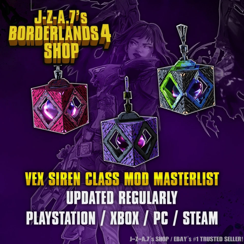 Borderlands 4✨VEX CLASS MOD SIRENA ADOLESCENTE BRUJA OJO NO MUERTO, ARTÍCULOS BL4 ✅PC-PS-XBOX✨ Foto 1 de 1