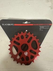 Black Ops Micro Drive II Chainring Sprocket 25T 1-piece Red - Picture 1 of 2