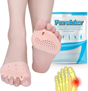 Cuscinetti Metatarsali Donna Uomo, 4Pz Silicone Separatore Dita Piede, Gel Dista - Foto 1 di 12