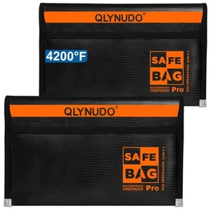Small Fireproof Money Bag for Cash (9.5 x 5.8"), 4200°F Upgraded Fireproof Ba... - Bild 1 von 6