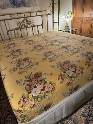 Vintage Ralph Lauren Floral King Fitted Sheet Kathleen - Image 1 of 4