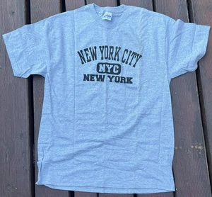 NEW YORK CITY NYC New York Men's Grey T-Shirt Size: Large - Picture 1 of 5