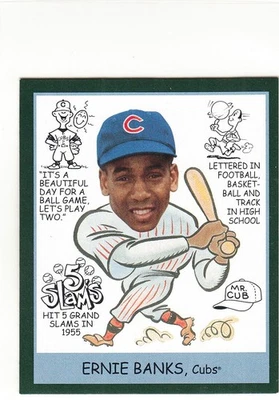 2009 Upper Deck Goudey Heads Up Mini Green ERNIE BANKS SP #265 Cubs - Image 1 of 2
