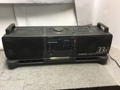 SHARP QT-73CD-GY Vintage CD Radio Cassette Recorder Junk Retro Japan JP - Image 1 of 4