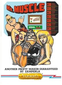Mr. Muscle Arm Wrestling A Zamperla Arcade Flyer / Folleto / Anuncio - Imagen 1 de 2