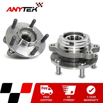 Par de bujes de cojinete de rueda delantera para Nissan Murano Altima Pathfinder Máxima 2007-19 Foto 1 de 4