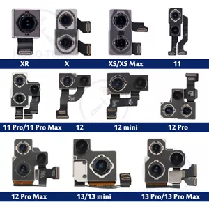 Rear Camera Replacement For iPhone XR X XS 11 12 Pro Max 13 Mini 14 15 16 Lot - Picture 1 of 39