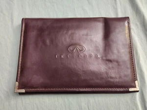 ๐ฅ Infiniti G20 OEM Owner's Manual Leather Case Bag Paperwork Storage Pouch 1991 - Picture 1 of 3