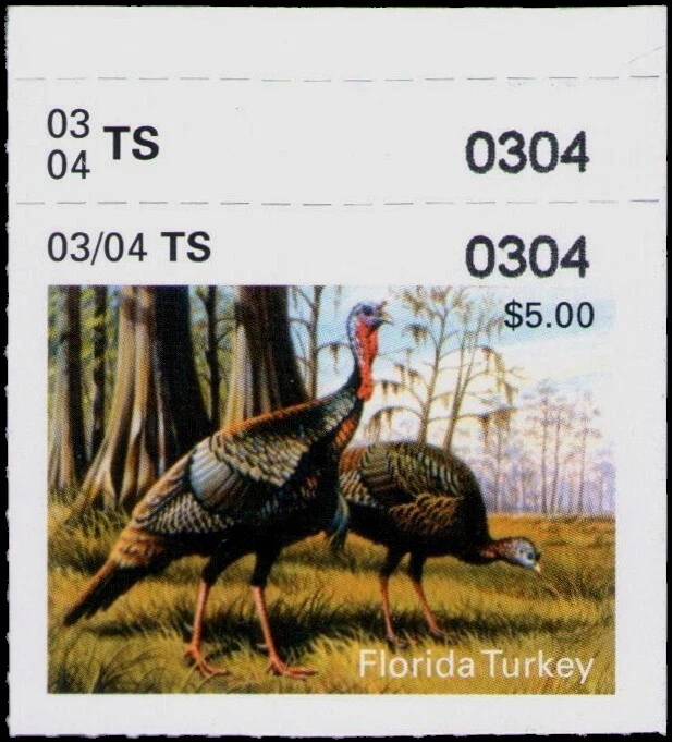 XItem Florida Turkey Stamp 2003 $5.00 (not issued - scarce) - Image 1 of 1