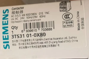 Contactor Siemens 3TS3101-0XB0 1 pieza  - Imagen 1 de 1