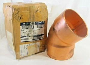 8" x 8" C x C (sweat) Short Radius Forty Five Degree Elbow, Elkhart 106 - Picture 1 of 4