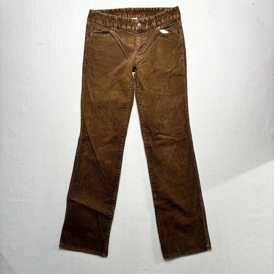 Pantalones de pana J.Crew Favorite Fit Bootcut para mujer 2R marrón algodón elástico tiro medio Foto 1 de 4