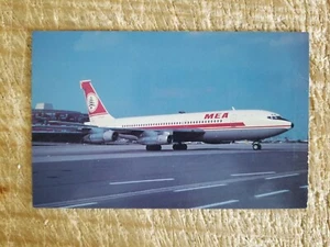 MEA-MIDDLE EAST AIRLINES BOEING 720-023B AT PARIS.VTG FLUGZEUG POSTKARTE*P44 - Bild 1 von 2