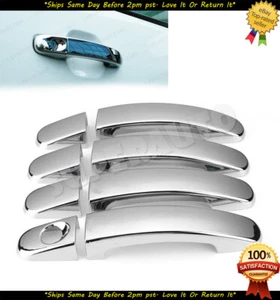 Fits 2012-2021 Ford Ranger 4pcs Triple Chrome Plated Door Handle Cover No SMK - Picture 1 of 2