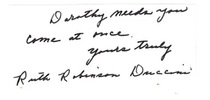 Ruth Duccini Cut Autogramm! Signiert! Schauspielerin! Zauberer von Oz! Munchkin! - Bild 1 von 1