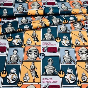 Star Wars Rey Fabric Style #7360204 by Camelot Fabrics, 50"L x 43"W, 100% Cotton - Picture 1 of 8