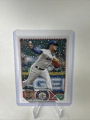 2023 Topps Holiday - #H156 Luis Castillo - Image 1 of 2