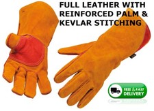 WOOD STOVE GLOVES,PIZZA OVEN,CHIMENEA,FIRE PIT,LOG BURNER,BBQ,HEAT RESISTANT