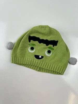 Frankenstein Disfraz Halloween Gorro Invierno Sombrero Verde Tejido OSFA 12-18 Meses Foto 1 de 4