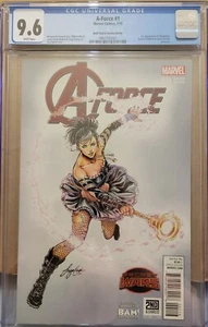 A-Force #1 CGC 9.6 Siya Oyum BAM! / 2nd & Charles Edition: First Sigularity App - Bild 1 von 3