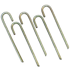 Rebar Stakes - 12" Ground Anchors for Tents, Gardens, Fences - Galvanized Steel