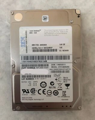 IBM ST9146852SS 2.5" 15K RPM 139GB SAS 6Gbps HDD (9FU066-039) - Image 1 of 4