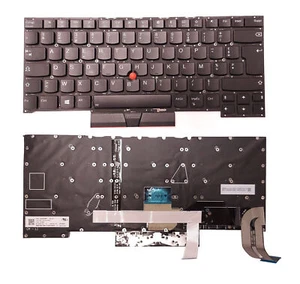 CLAVIER FRANÇAIS LENOVO THINKPAD P1 X1 EXTREME GEN 1 2 T490S T495S 20MD 20QT LED - Picture 1 of 2