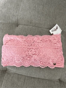 Jessica Simpson pink lace bandeau bra NWT size medium - Picture 1 of 4