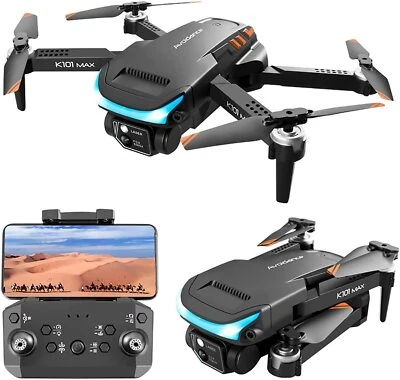 Foldable Drone with 4K HD Camera Three-Sided Obstacle Avoidance Drones 1 Battery - Image 1 of 4