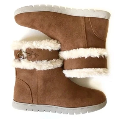 Easy Spirit Snowy Women's Boot Slipper Brown 6 NIB - Image 1 of 4