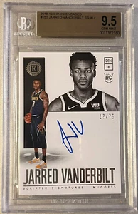 2018-19 Panini Encased Rookie Auto Jarred Vanderbilt 17/75  Denver BGS 9.5 - Picture 1 of 2