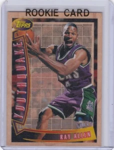 RAY ALLEN ROOKIE CARD 1996/97 Topps YOUTHQUAKE #YQ9 INSERT RC Buck Boston Celtic - Picture 1 of 2