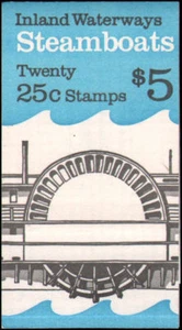 Scott # 2409a  BK # 166 -1989 - Steamboats - 1 Unopened Booklet 20 Stamps - MNH  - Picture 1 of 2