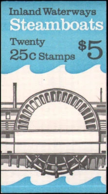Scott # 2409a  BK # 166 -1989 - Steamboats - 1 Unopened Booklet 20 Stamps - MNH  - Image 1 of 2