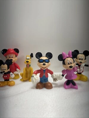 Disney Mickey Mouse y amigos Minnie Donald 3” figuras pastel topper Plutón Foto 1 de 4