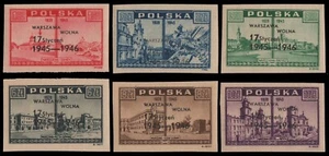 Poland 1946-Mi-No. 421-426 **-MNH-Liberation Warsaw - Picture 1 of 1