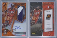 2015-16 Panini Spectra Indelible Ink Materials Orange Prizm /25 TJ Warren Auto