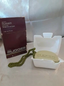 Vintage Avon Rugger Soap On A Rope 5oz bar - Picture 1 of 3