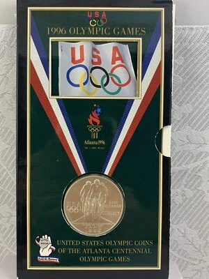 1996 Atlanta Centennial Olympic Games Cycling Silver Dollar (Sealed) - Image 1 of 4